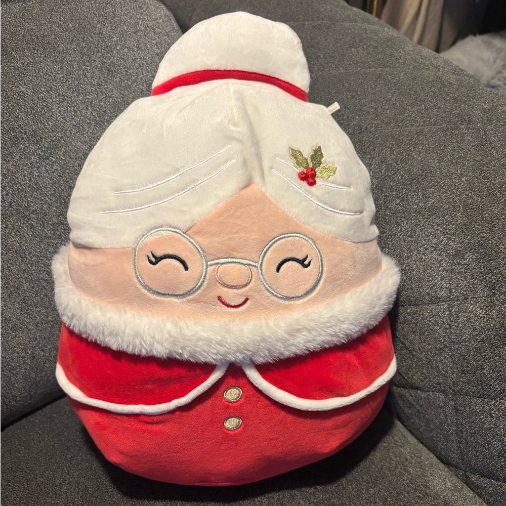 Squishmallow Nicolette Mrs. Claus 12" UltraSoft Christmas Squad Toy Plush NWT
